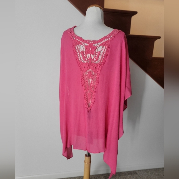 Vince Camuto Embroidered Lace Cover-Up Tunic New One Size - Picture 4 of 4